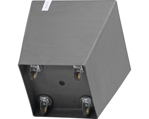 Kovový kontejner na kolečkách se čtyřmi kolečky