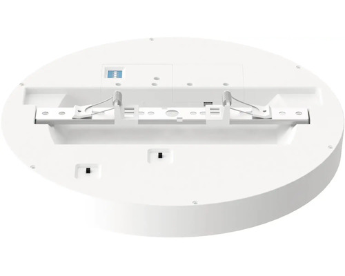 Spodní strana kulatého LED stropního svítidla s montážním držákem
