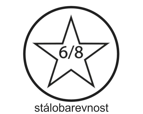 Symbol barevné stálosti 6/8