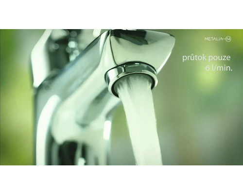 Vodovodní kohoutek s průtokem 6 litrů za minutu