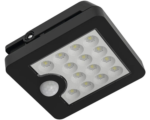 Černé solární světlo se snímačem pohybu