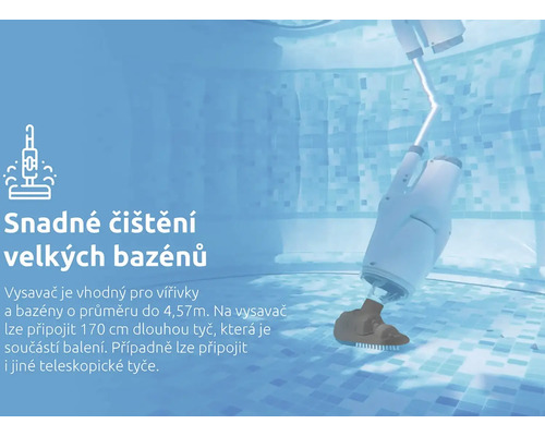 Bazénový vysavač pro čištění bazénů a vířivek