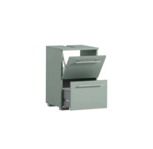 Skříňka pod umyvadlo se zásuvkou a výklopnou přihrádkou do koupelny