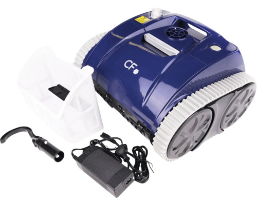 Čisticí robot pro bazény s filtrační nádobou, nabíječkou a příslušenstvím