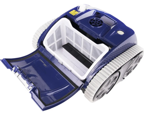 Bazénový robot s otevřenou filtrační komorou