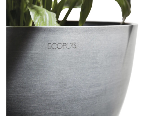 Detailní pohled na květináč ECOPOTS s rostlinami
