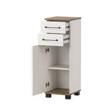 Koupelnová skříňka se dvěma zásuvkami, dvířky a policí