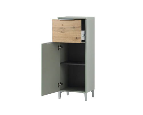 Koupelnová skříňka s dvířky, zásuvkou a policemi