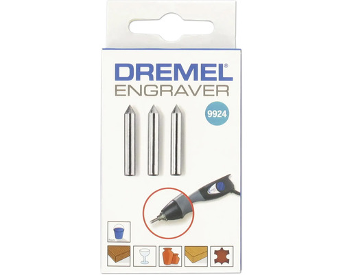 Gravírovací hrot Dremel 9924 v sadě