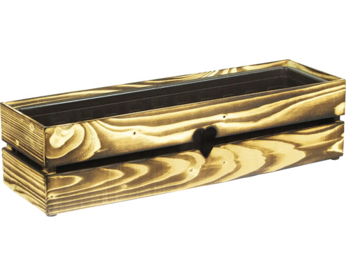 Dřevěný truhlík s plastovou vložkou