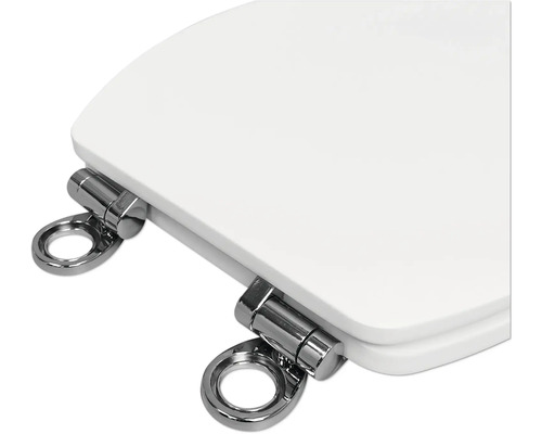 Toaletní sedátko s chromovými panty