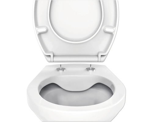 WC sedátko s otevřeným víkem