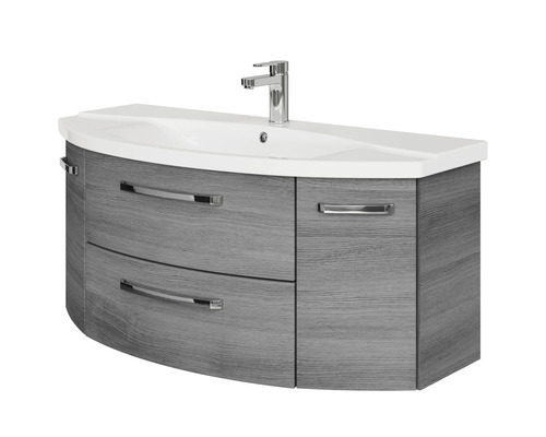 Umyvadlová skříňka se dvěma zásuvkami a umyvadlem