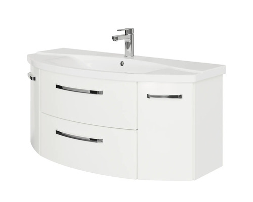 Umyvadlová skříňka se dvěma zásuvkami, skříňkou a baterií