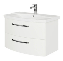 Koupelnová skříňka pod umyvadlo Jungborn VENTITRE bílá vysoce lesklá 80 x 49,2 x 43 cm