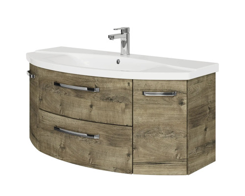 Umyvadlová skříňka se dvěma zásuvkami a umyvadlem