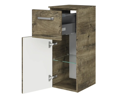 Koupelnová skříňka se zásuvkou a dvířky