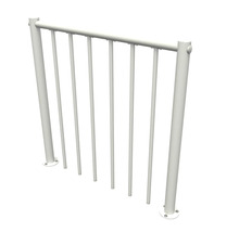 Kovové zábradlí pro zabezpečení pozemku