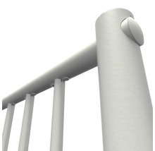 Sloupek zábradlí s příčkami a upevňovacími prvky