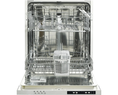 Vnitřní pohled na myčku nádobí s koši na nádobí