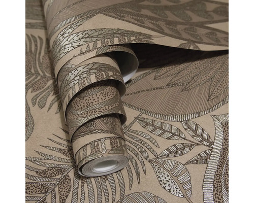 Role tapety s listovým vzorem