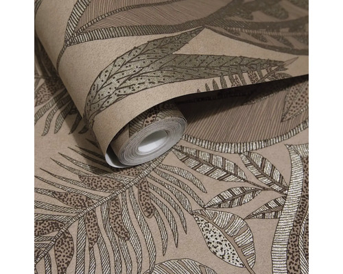 Role tapety s listovým vzorem