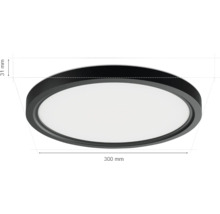 Kulaté stropní svítidlo o průměru 300 mm a výšce 31 mm