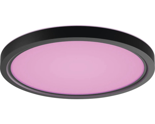 Kulaté stropní svítidlo s černým rámem