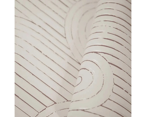 Vzor tapety s pruhy a designem půlkruhu