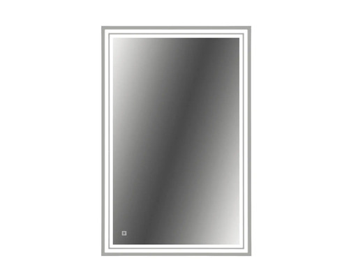 Zrcadlo do koupelny s osvětlením Cordia DOUBLE LINE s ochranou proti zamlžení 65 x 100 cm IP 44