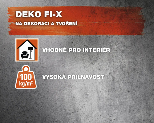 Deko Fi-X vhodné do interiéru, vysoká přilnavost