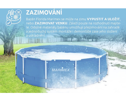 Bazén Marimex Florida pro zimování na zahradě