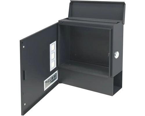 Otevřená poštovní schránka se zámkem