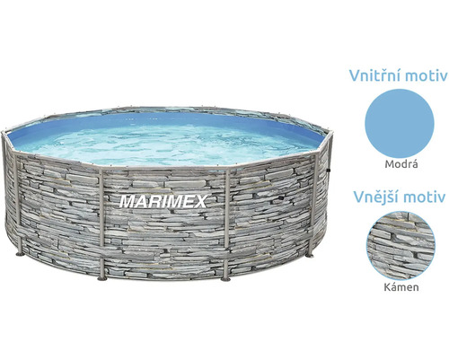 Bazén Marimex s kamenným vzorem