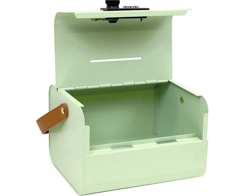 Kovová nádoba na chléb s rukojetí a výklopným víkem