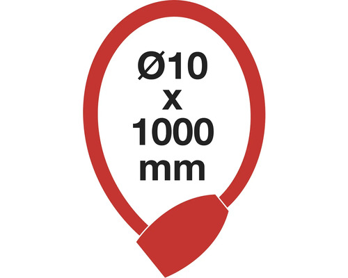 Symbol pro lankový zámek o rozměrech 10 x 1000 milimetrů