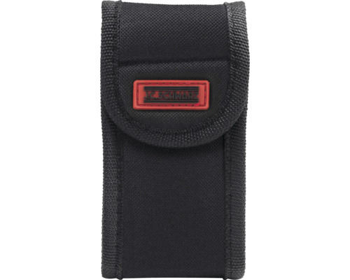 Černá látková brašna na nářadí s logem společnosti