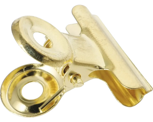 Zlatá svorka pro upevnění dokumentů