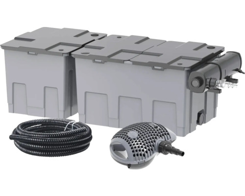 Jezírková filtrační souprava s čerpadlem a hadicí pro zahradní jezírka