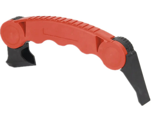 Nástroj na odstraňování spár s červenou rukojetí a černou čepelí