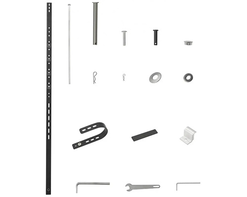 Různé upevňovací prvky a nástroje pro montáž