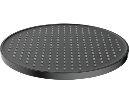 Kulatá sprchová hlavice s mnoha tryskami.