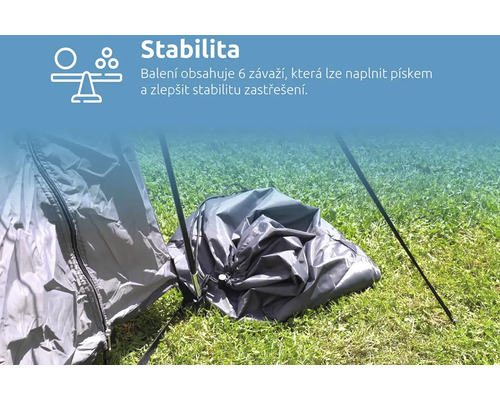 Závaží pro stabilizaci altánu