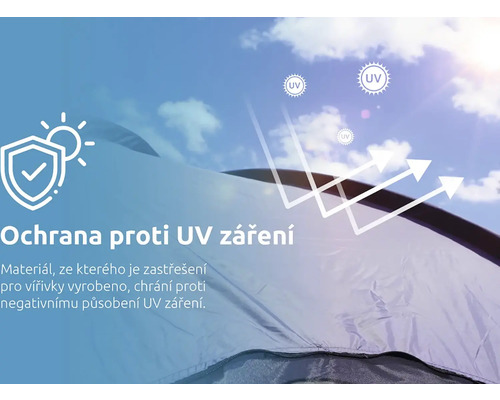 Symbol ochrany proti UV záření pro kryt vířivky