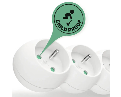Prodlužovací kabel s dětskou pojistkou
