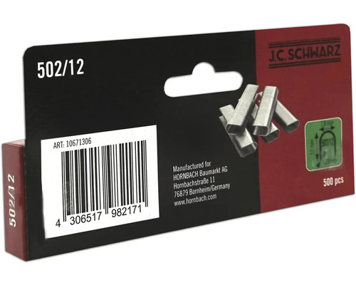 Sponky J.C. Schwarz typ 502/12, 500 kusů