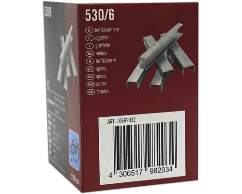 Balení sešívacích sponek 530/6