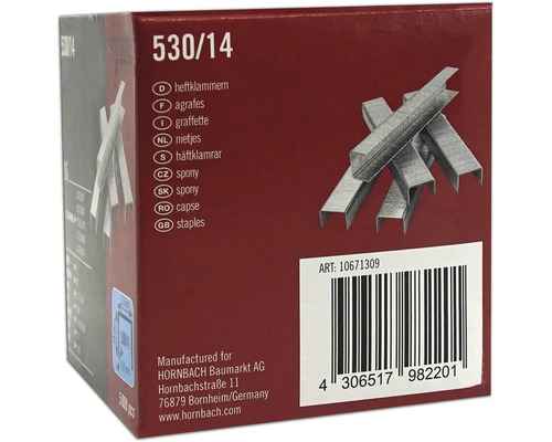 Balení sešívacích sponek typ 530/14