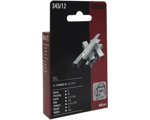 Sponky J C Schwarz typ 345/12, 600 kusů