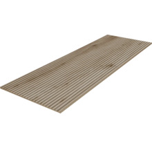 Dřevěná terasová deska s rýhovaným povrchem